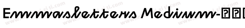 Emmasletters Medium字体转换